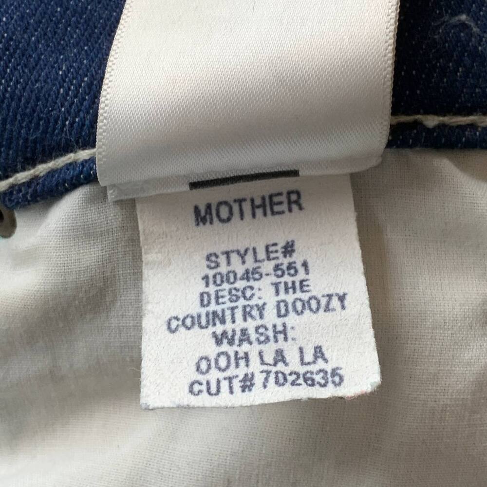 MOTHER The Country Doozy 24 Ohh La La Dark Wash 70s Flare Jeans - Picture 5 of 16